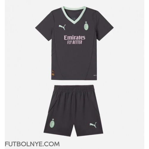 Camiseta AC Milan Tercera Equipación para niños 2024-25 manga corta (+ pantalones cortos)